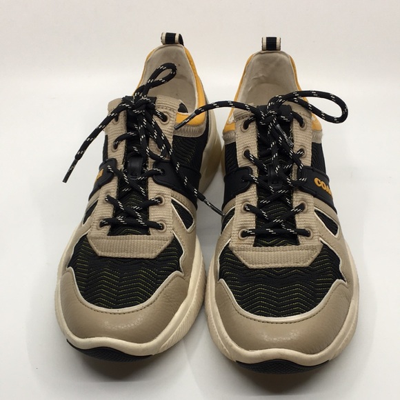 Coach Citysole Runner Style # G5087 Black and Yellow Athletic Sneakers Sz 10.5 M - Picture 6 of 16